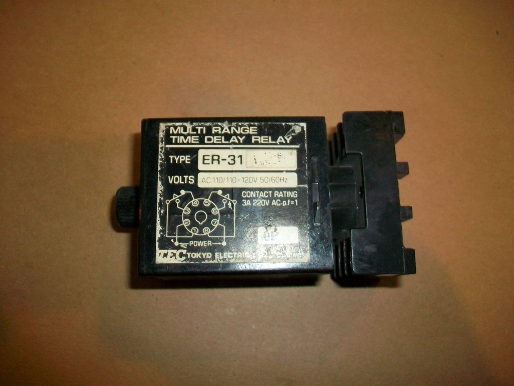 Tokyo Electric Multi Range Time Delay Relay ER-31