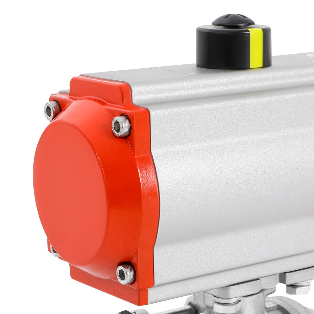 2" Pneumatic Air Actuated Ball Valve Stainless Single Acting Spring Return DN50