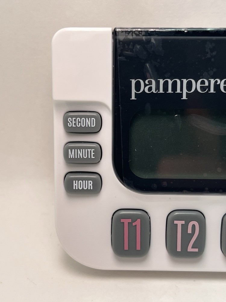 The Pampered Chef Digital Kitchen White Timer Model 100479 TIMER ONLY