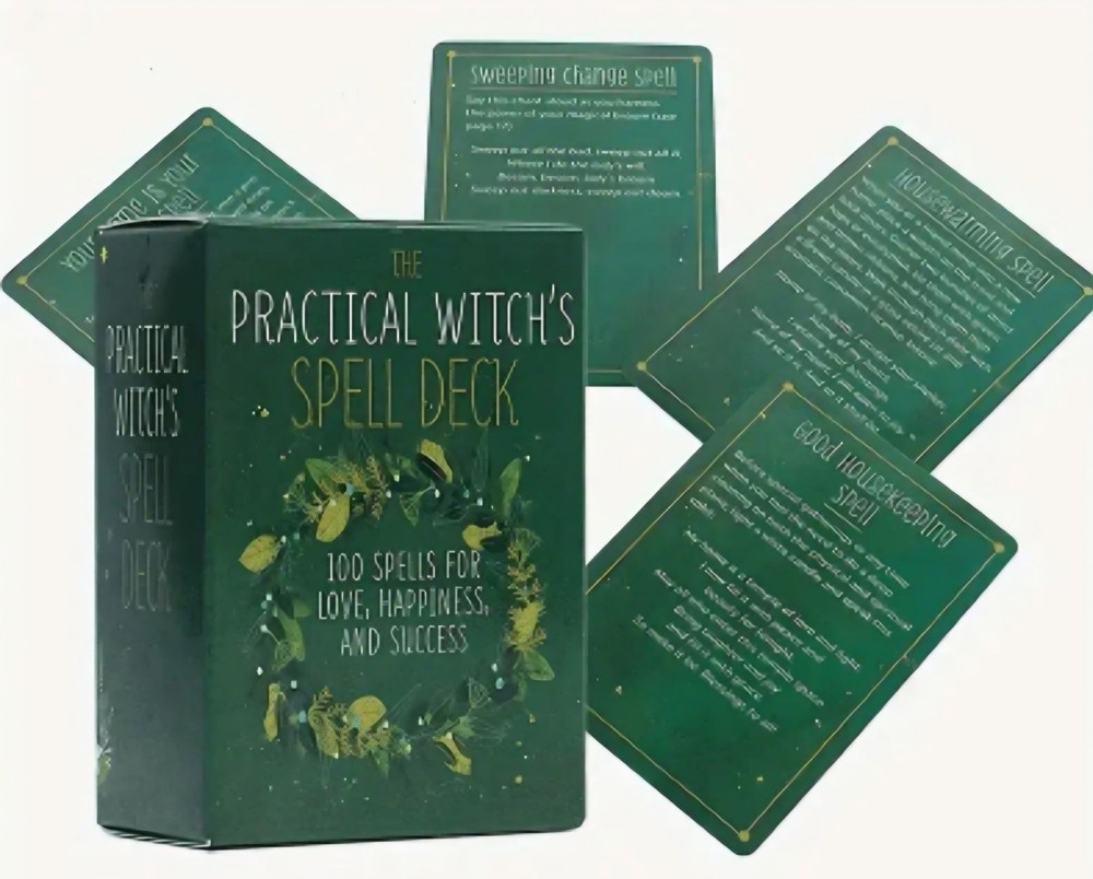 The Practical Witchs Spell Deck: 100 Spells For Love Happiness & Success NEW