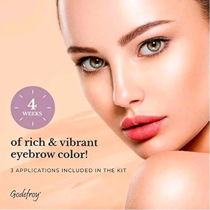 Godefroy Instant Eyebrow Tint 3 Applications Per Package Light Brown