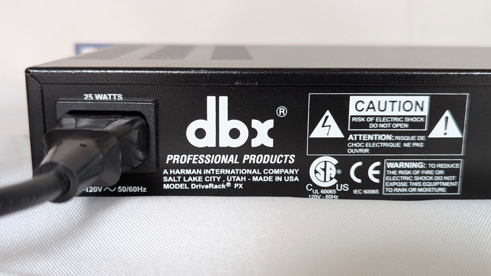 DBX DriveRack PX Powered Speaker Optimizer - Studio Liquidation