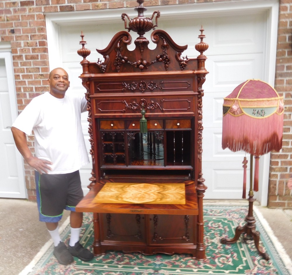 EXTRAORDINARY VICTORIAN ABATTANT SECRETARY