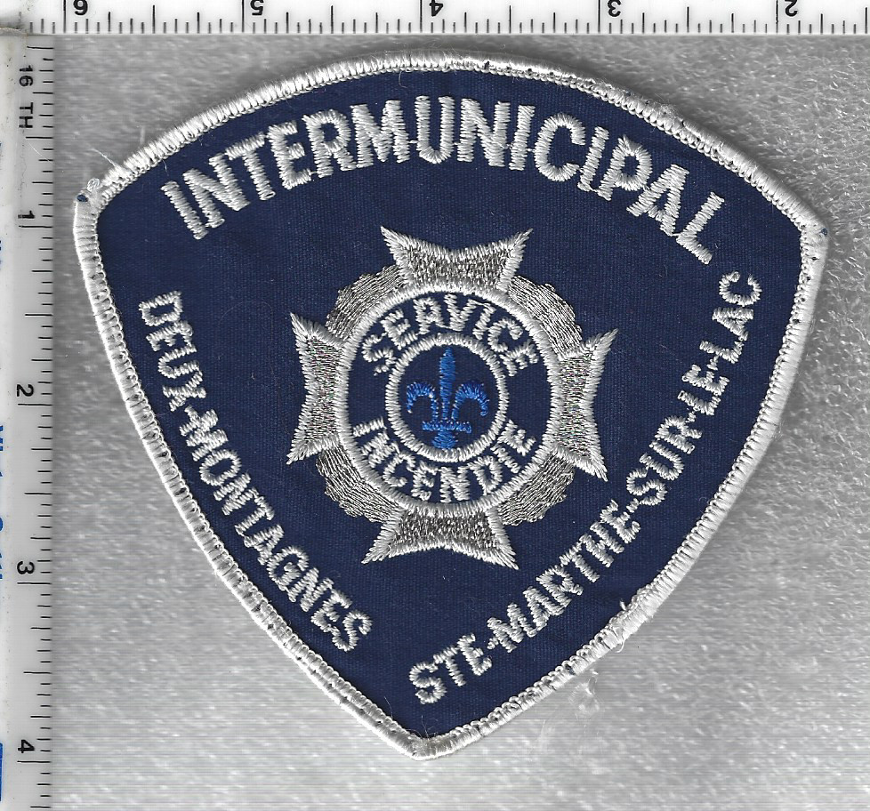 Intermunicipal Fire Dept (Quebec, Canada) Uniform Take-Off Shoulder Patch