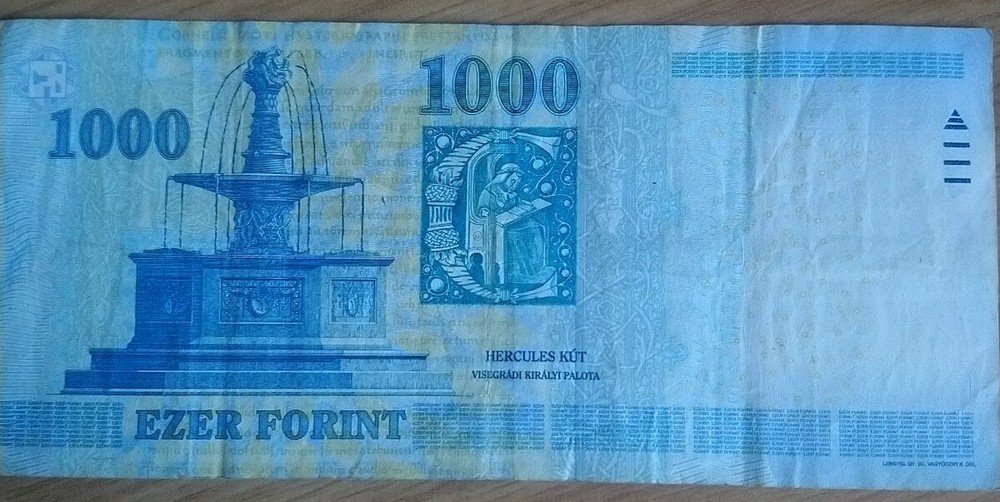 1000 Forint Hungarian Note 2010