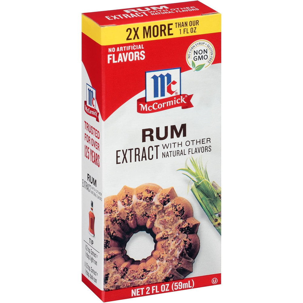 Rum Extract with Other Natural Flavors, 2 Fl Oz