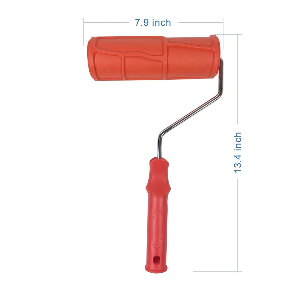 Hanroy 8'' Patterned Paint Roller for Wall Decoration Classic Brick 2037T