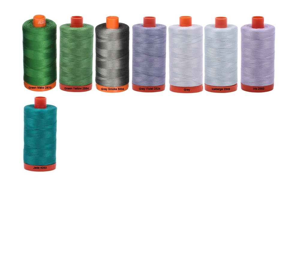 Aurifil 50WT Solid - Mako Cotton Thread - 1422 Yards Each Spoon