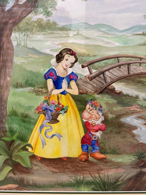 🌟 Disney Snow White Framed Mirror - Enchanting Decor Piece! 🍎✨