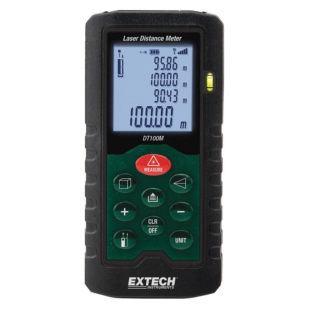 EXTECH DT100M Laser Distance Meter,330 ft. 453A45