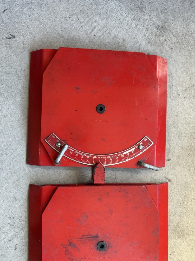 Hunter Engineering Made In USA Alignment Plates