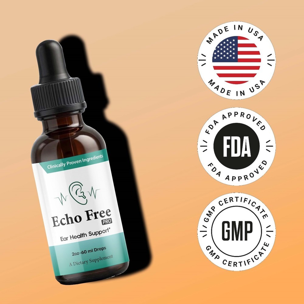 (1 Pack) Echo Free Pro Healthy Ear Support – Echo Free Pro Liquid Drops