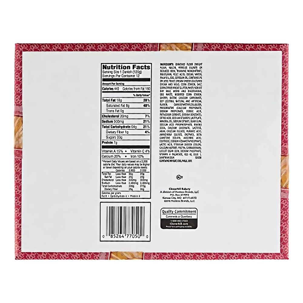 Cloverhill Cherry and Cheese Danish | 12 Count