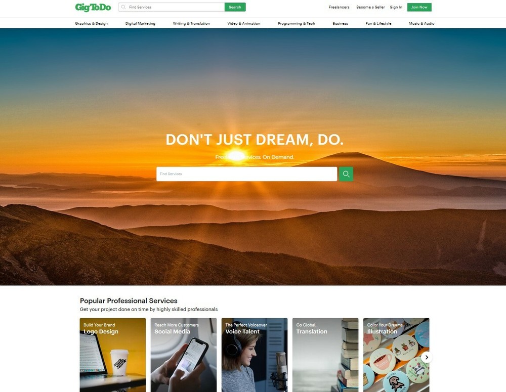 Fiver Clone Website + Free Install + Hosting