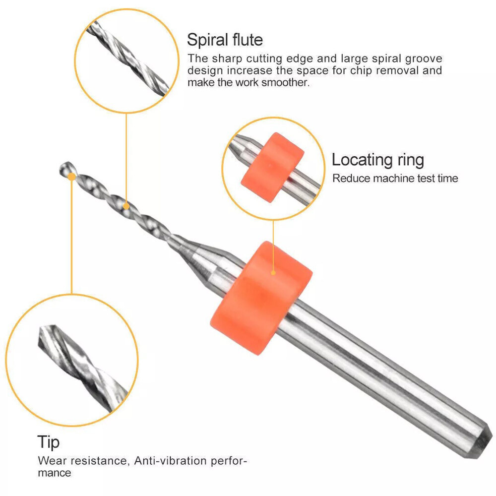 59 PCS Twist Drill Bits Set Mini Micro Hand Rotary Precision Pin Vise Tools Kit