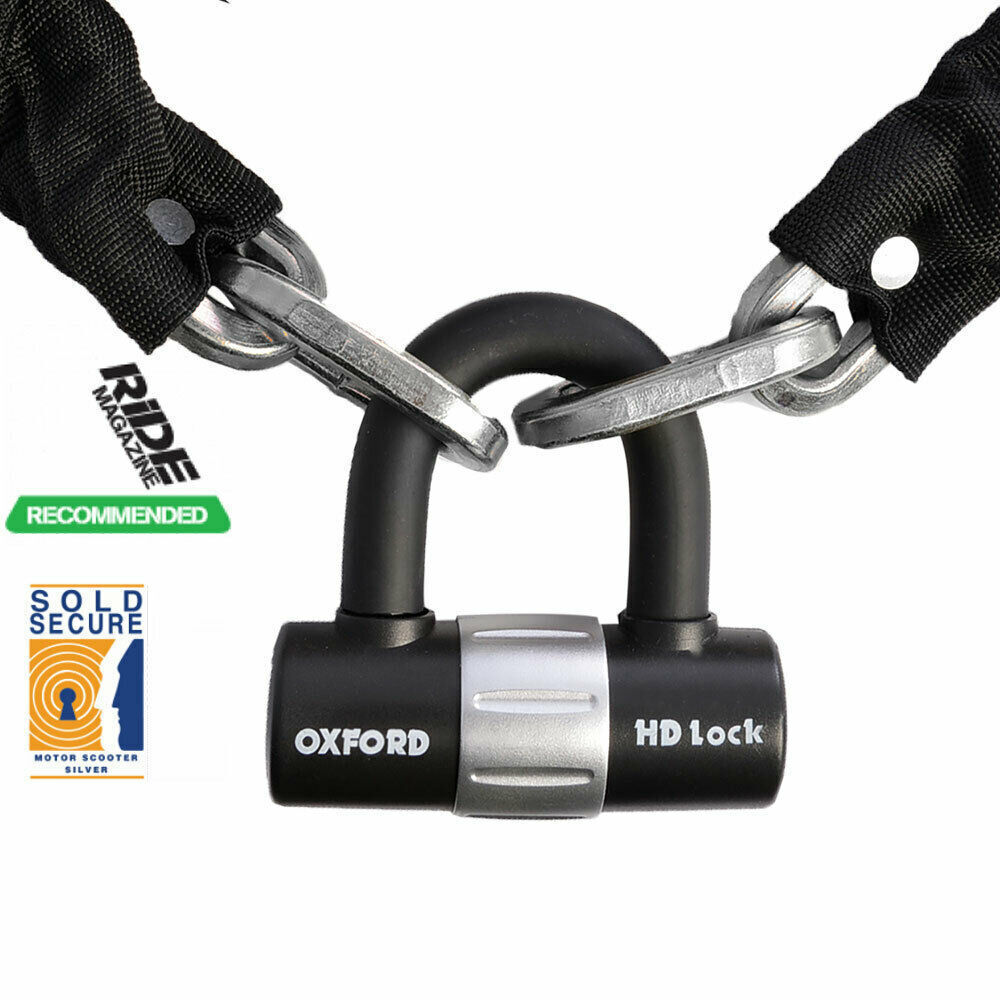 OXFORD ANCHOR FORCE + OXFORD HD 1M CHAIN LOCK MOTORCYCLE SOLD SECURE BUNDLE