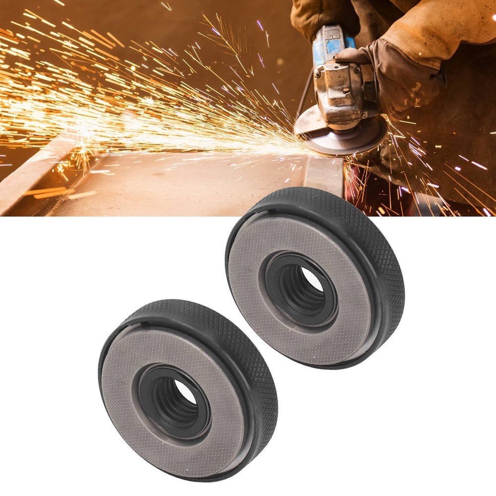 2PCS Angle Grinder Flange Nuts M14 Female Thread 47mm Diameter Quick Release
