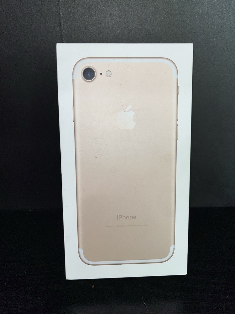Apple Gold Empty Iphone 7 Box 32GB w/ Stickers — BOX ONLY