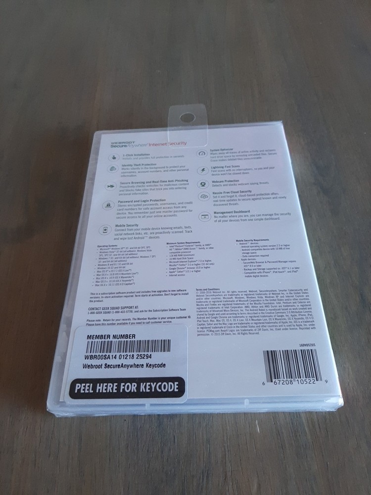 Webroot SecureAnywhere Internet Security - Full Version for Windows & Mac...