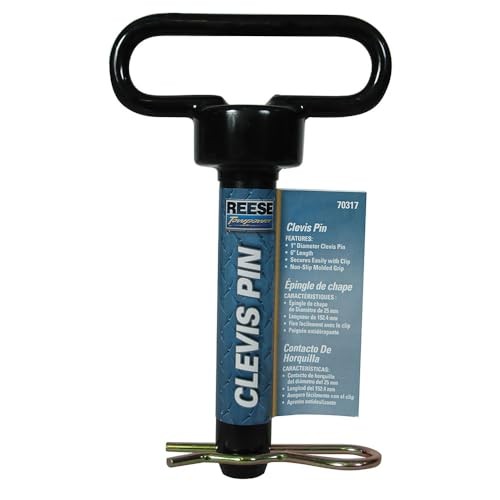 Towpower 7031700 Diameter Clevis Pin , Black 1"