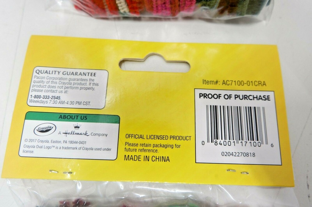 2 Crayola Chenile Stem Pipe (100 pieces) 6" Assorted Colors