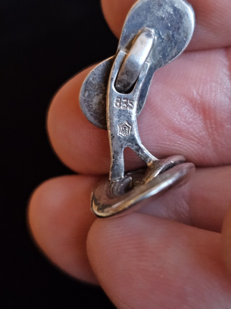 Antique Cufflinks 835 Silver.. German?