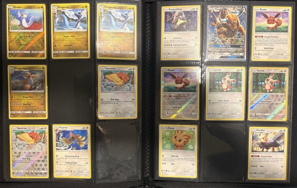 2017 Pokémon Sun & Moon Base Partial Complete Master Set, Binder Included
