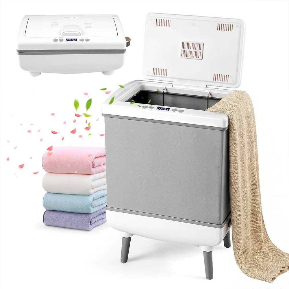 35L Large Blanket Warmer w/ Heating & Drying Modes, 24H Timer, Delay, Child Lock
