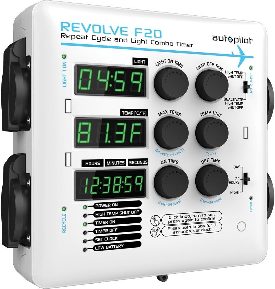 Autopilot REVOLVE F20 Repeat Cycle and Light Combo Timer