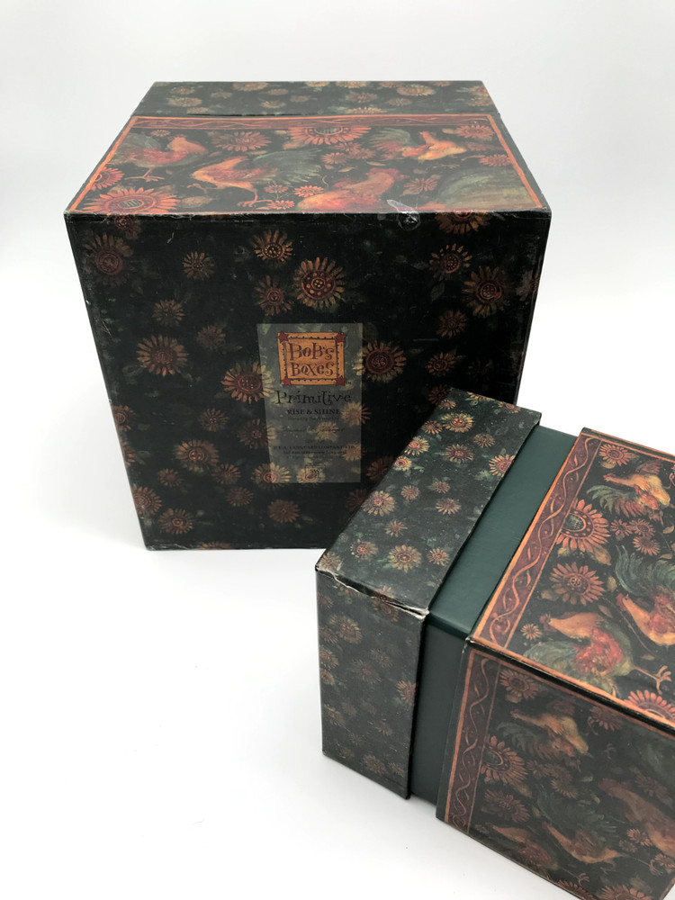 Bob’s Boxes Rise and Shine Rooster 3 Square Decorative Nesting Boxes