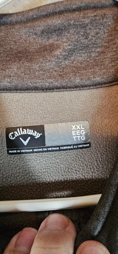 Callaway Jacket Men's 2xl Pullover 1/4 Zip Gray