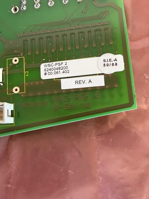 Eltromat WSC-PSF-2 Rev A Circuit Board New
