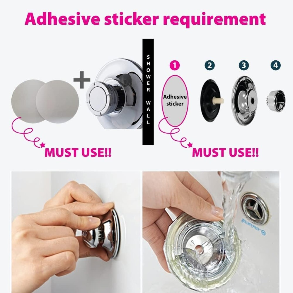 BathBeyond Shower Head Holder - Flexible Shower Head Holder Adjustable