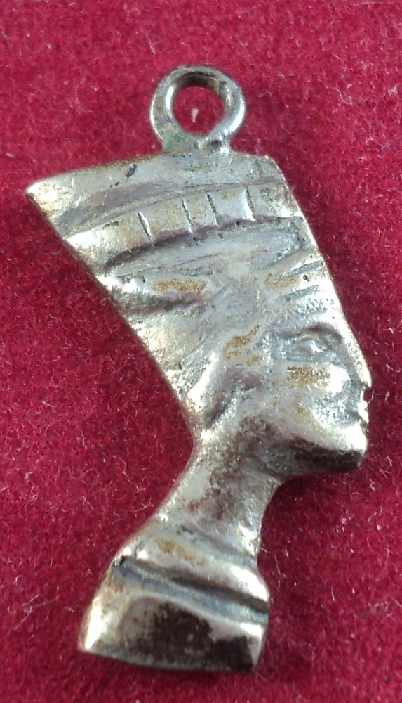SILVER Charm PHAROAH's HEAD