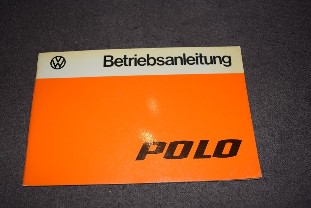 Operating Instructions Manual VW Polo I Type 86 Mint/Unused