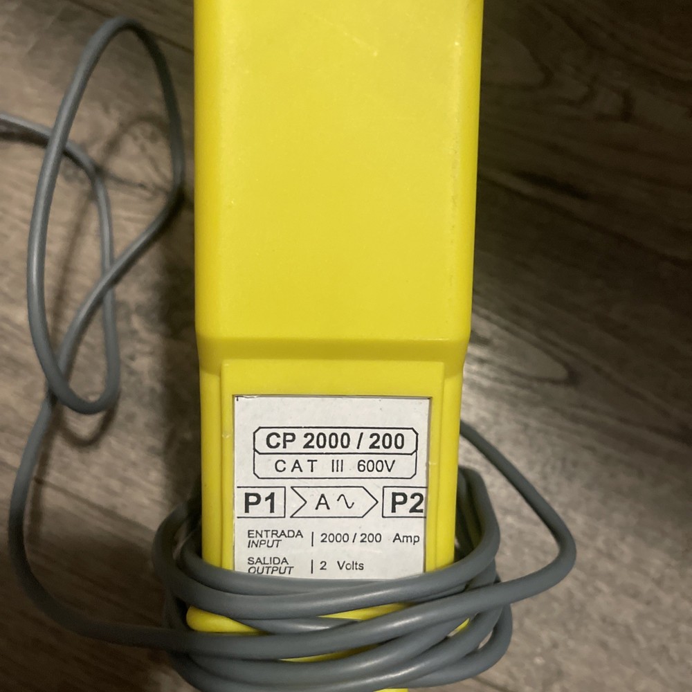 CP2000/200 600V CAT III Current Clamp Yellow