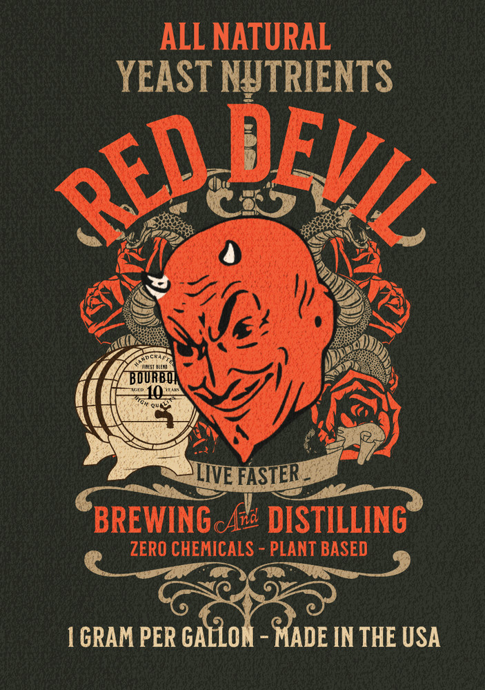 Yeast Nutrient (Sugar Shine, Whiskey, Moonshine) RED DEVIL - Organic Yeast Boost