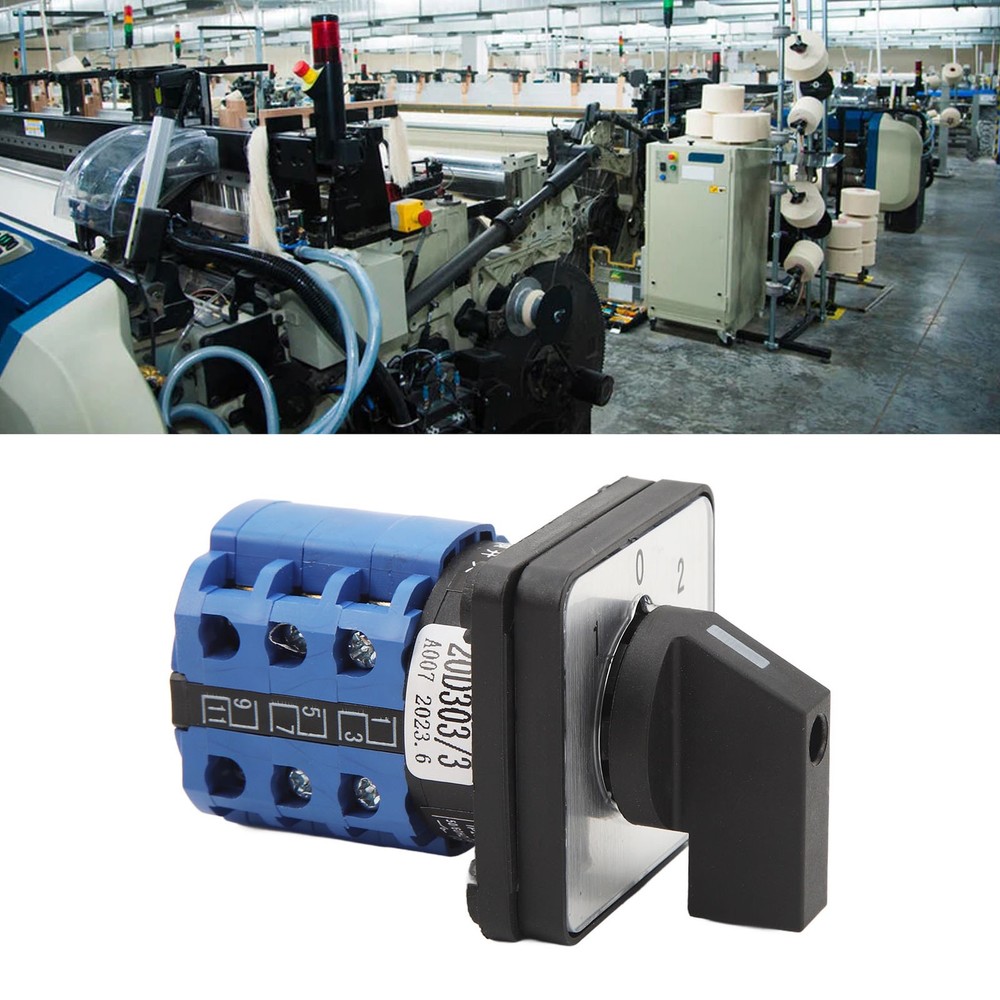 Universal 3 Position Changeover Switch Efficient Rotatory Transfer Switch For Po