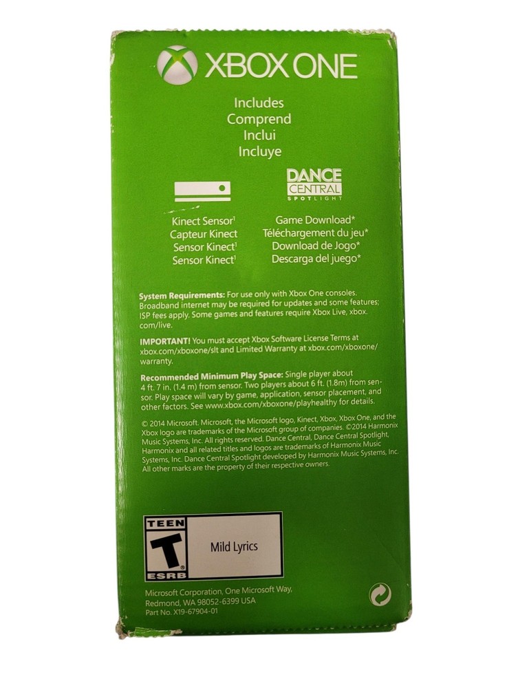 Microsoft Xbox One Kinect Motion Sensor Black GT3-00002 NEW SEALED