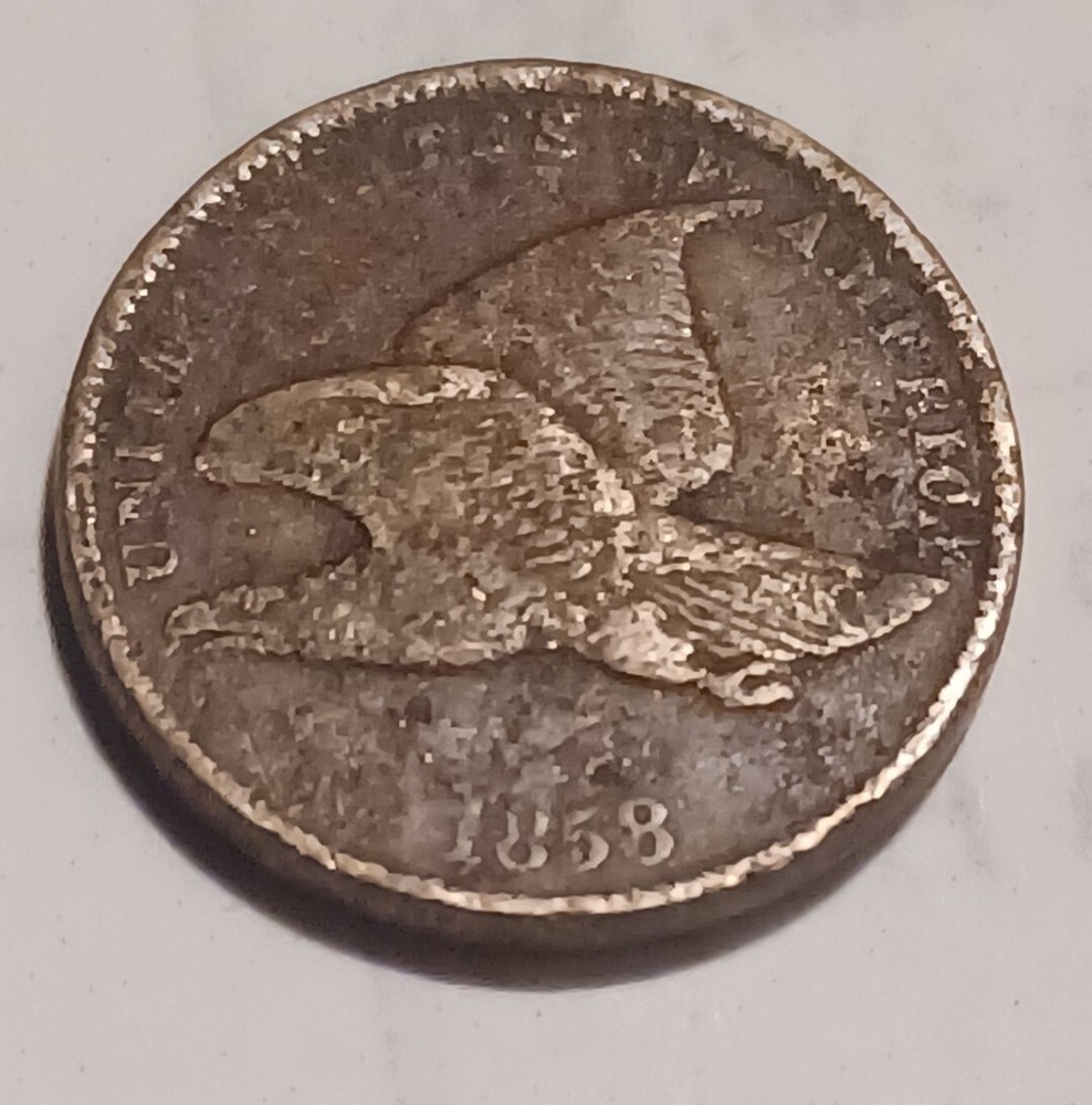 1858 Flying Eagle Cent   Semi-Key Date |