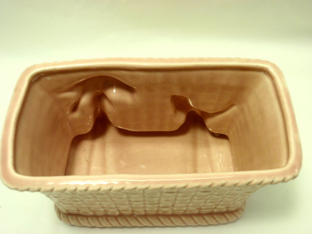 Pink Birds Pottery Planter