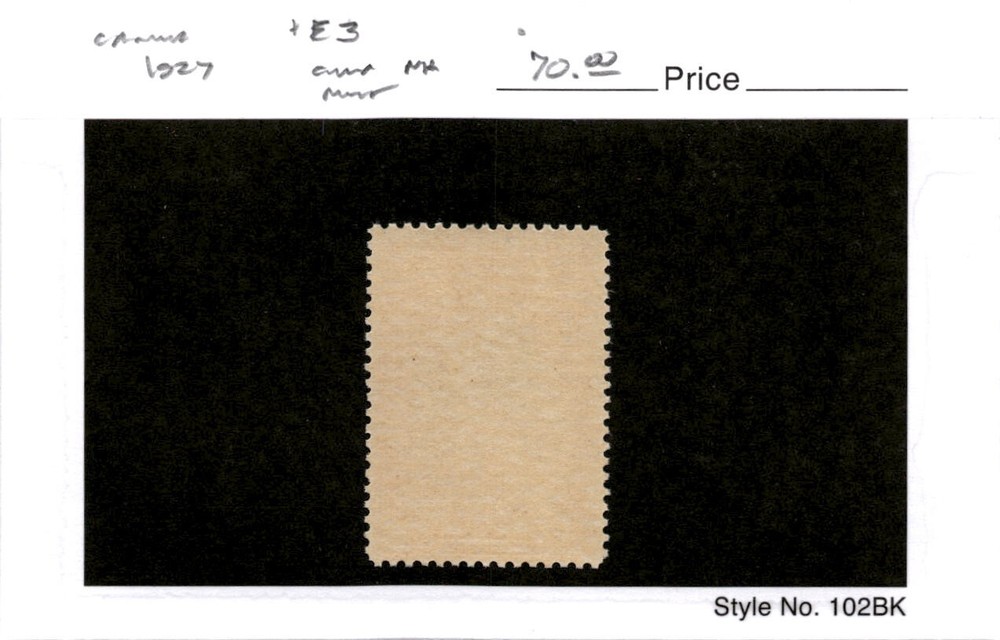 Canada, Postage Stamp, #E3 Mint NH, 1927 Train Special Delivery (AB)