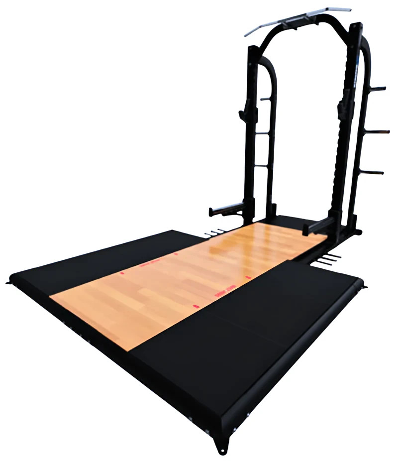 THROWDOWN HALF RACK WITH BAMBOO LIFTING PLATFORM