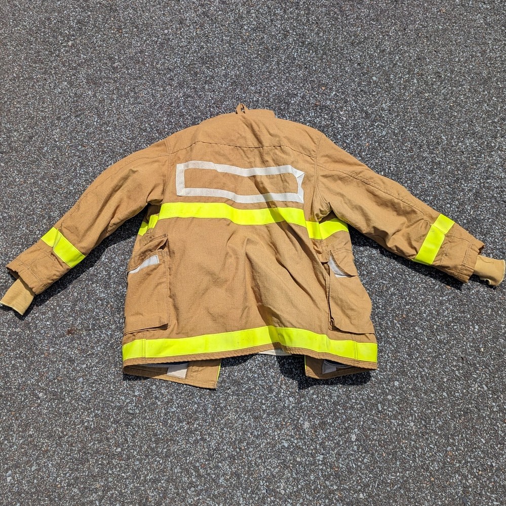 Fyrepel Large Turnout Jacket Reflective Mfg 08/2000 Reflective Firefighter EUC