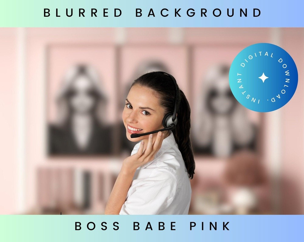 Boss Babe Pink Zoom Backgrounds