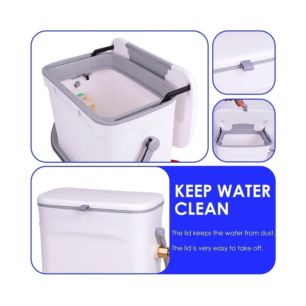 Automatic Chicken Waterer with Float Valve Kit Hose Attachment and ... Fast Ship