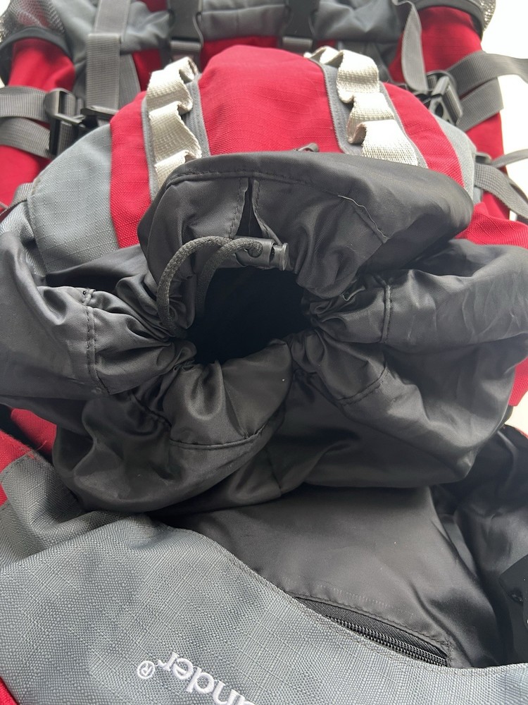 Outlander Extreme 80 Hiking Backpack Red Gray Reflective