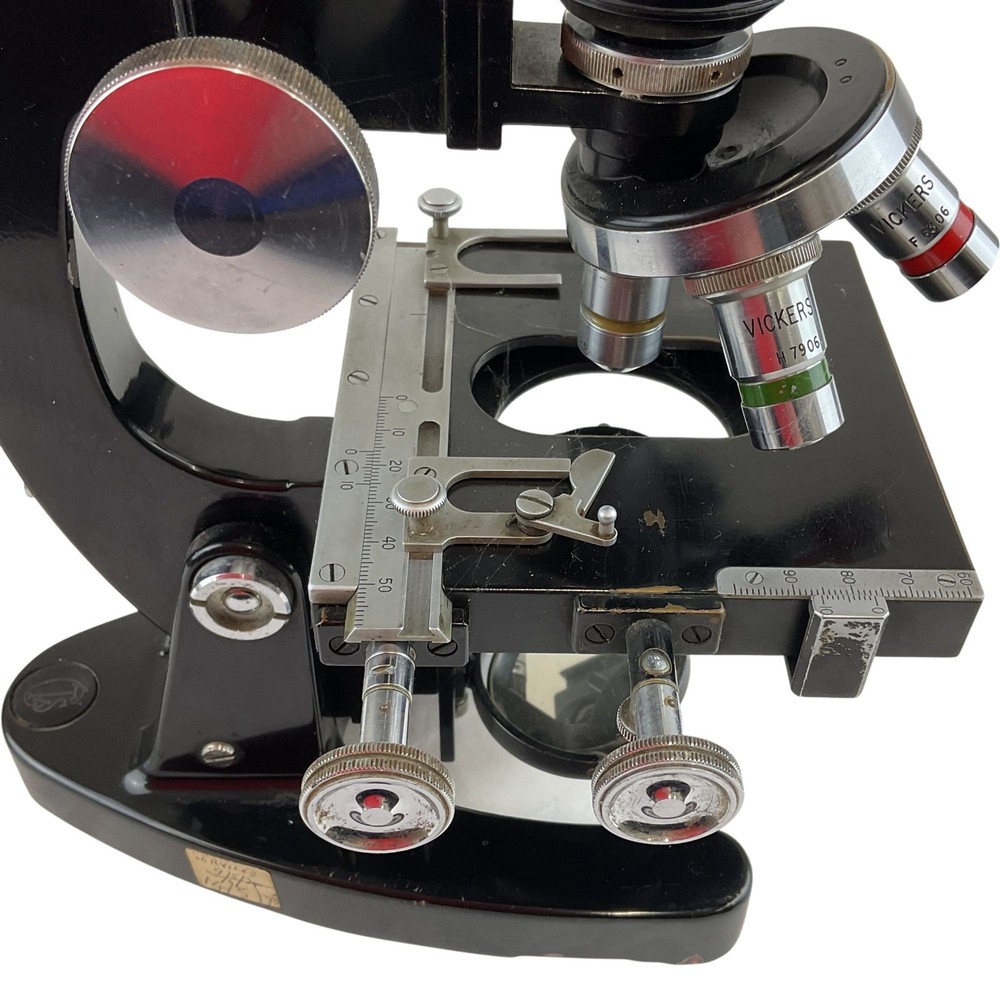 Vintage Cooke Troughton & Simms Microscope with Vickers Objective Lenses