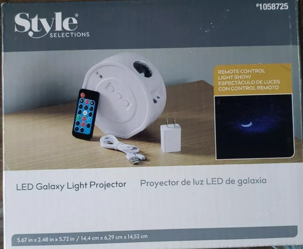 Style Selections LED Full galaxy light projector Solar System Great For Kids!!