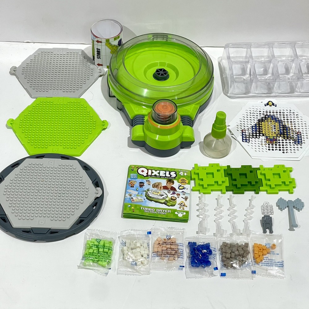 Qixels Turbo Spin Dryer Lot, Beads, Templates